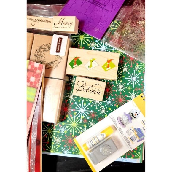 Assorted Christmas Scrapbooking Enphemera & Cardmaking Supplies - Picture 2 of 14